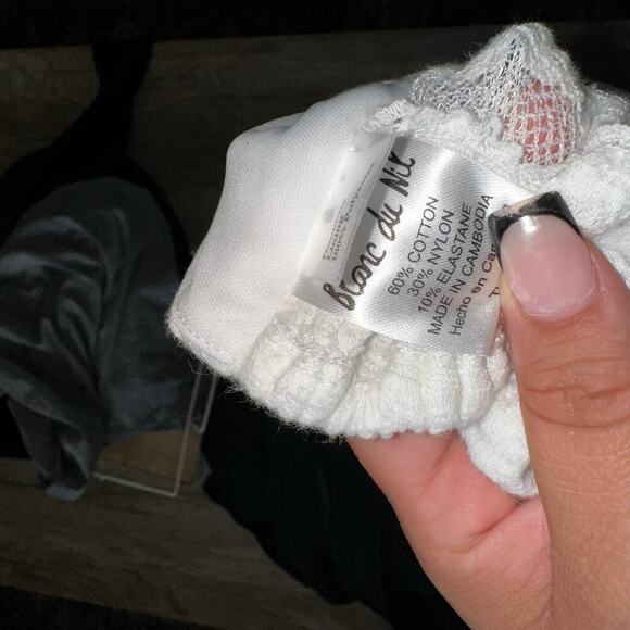 Y2k  blanc du nil white maxi lace skirt - Picture 5 of 7